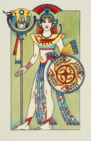 Scorpio art deco card
